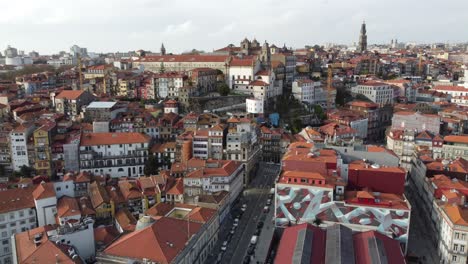 View-of-the-city-of-Porto-in-Portugal---Praça-do-Infante-D