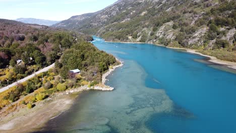 Top-Aerial-Drone-View-of-the-impressive-Baker-River-and-Carretera-Austral-road