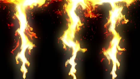 Fire-flames-on-black-background
