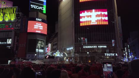 4k-HD-video-POV-to-advertising-billboard-in-shibuya-night-time