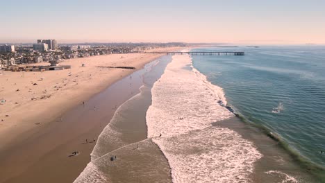 Aerial-footage-of-Venice-Beach.-Ocean-line