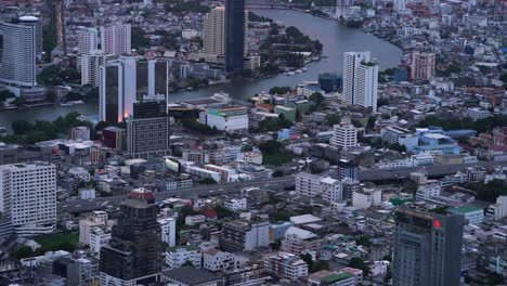 Panoramablick-Auf-Das-Stadtbild-Von-Bangkok