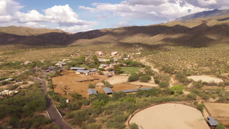 Tanque-Verde-Ranch-in-Tucson,-Arizona,-Aerial-View