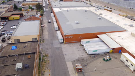 Aerial-view-orbiting-Gatorade-American-beverage-warehouse-distribution-facility