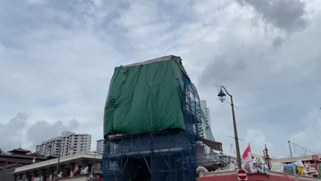 On-going-renovation-of-the-Sri-Mariamman-Temple-in-Chinatown