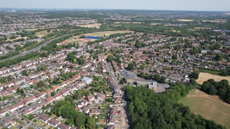 Woodford-Bridge-East-London-UK--drone-aerial-view