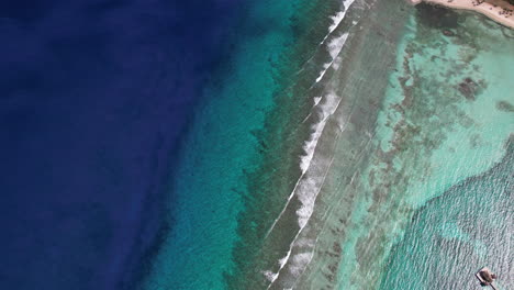 Aerial-View-of-Coral-Reefs-and-Coastline-of-Virgin-Gorda,-British-Virgin-Islands