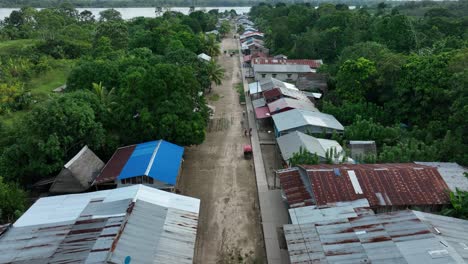 Small-town-by-the-amazon-river-in-the-jungle