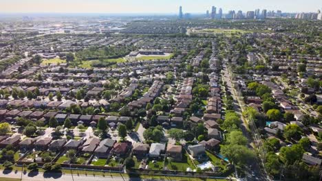 Flying-around-a-Mississauga-neighborhood-on-a-sunny-summer-day