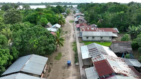 Small-town-by-the-amazon-river-in-the-jungle