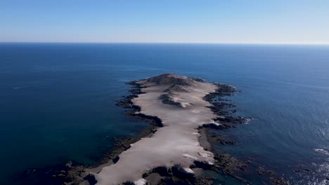 Isla-La-Asuncion-desert-rocky-island-in-open-ocean-off-coast-of-Bahia-Asuncion