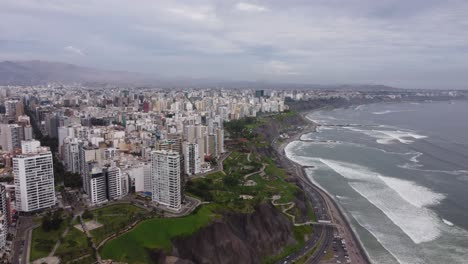 Coastal-area-of-Lima,-Peru-called-"Costa-verde"-or-green-coast