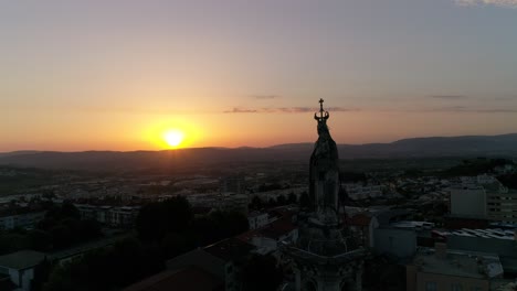 Kirche-Bei-Sonnenuntergang-Stadt-Braga-In-Portugal