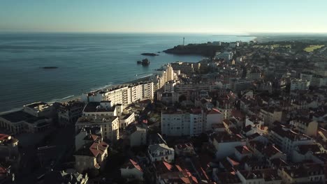 Biarritz-Con-Faro-De-Fondo,-Francia