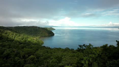 Aerial-view-of-the-sea-and-jungle-Costa-rica