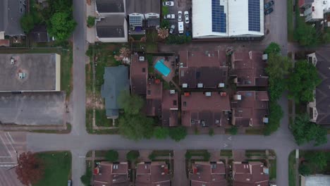 Aerial-of-city-of-Houston-neighborhood-landscape