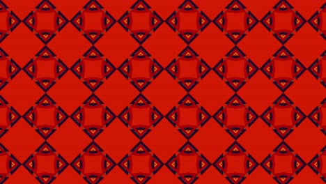 Seamless-abstract-pattern-slide-animation-with-fully-intersecting-cross-curved-element-on-a-red-background-with-black