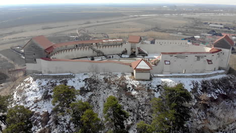 Feldioara-fortress-built-by-the-Teutonic-Knights,-Brasov,-Romania