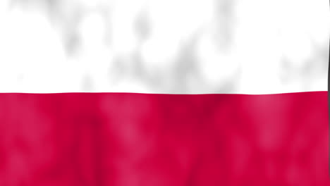 Hintergrund-Der-Polnischen-Flagge,-Schwenkende-HD-Illustration,-Animation