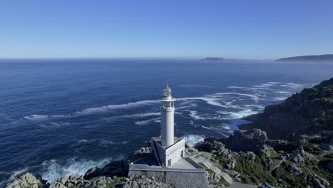 Leuchtturm-Punta-Nariga,-A-Coruña