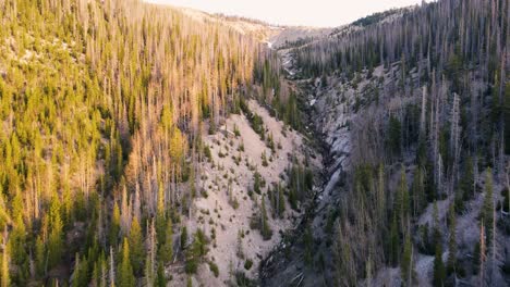 Water-fall-in-the-Rio-Grande-National-Forest-in-early-morning-of-early-spring