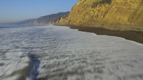 Drone-Shot-of-Alamere-Falls-in-Point-Reyes-California