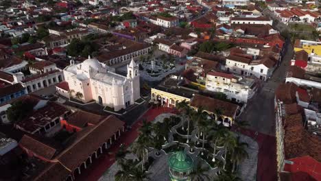 Aerial-drone-shot-of-Tlacotalpan,-Veracruz