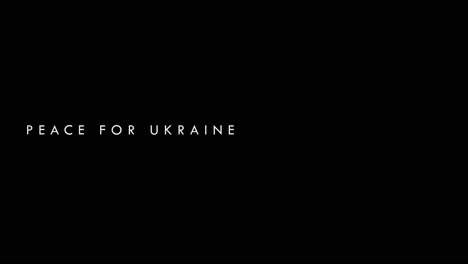 Stylish-Peace-for-Ukraine-animated-text---animation-motion-graphics-replacable-black-background