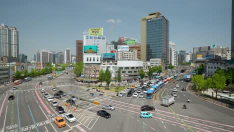 Cars-Traffic-at-Complex-Multilane-Crossroads-near-Seoul-Station-viewed-from-Seoullo-7017-skygarden