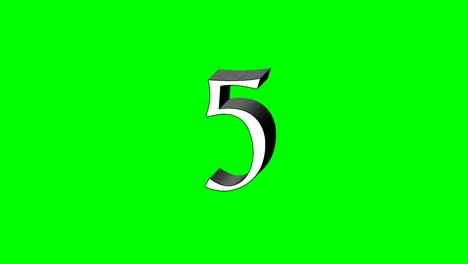 Número-9-Nueve-Animación-Pantalla-Verde