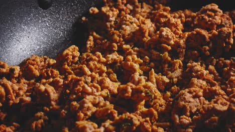 Cooking-Ground-Turkey-Meat-For-Tortilla-Wrap-Filling