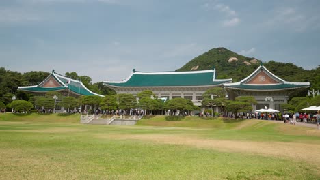 Der-Blick-Auf-Die-Hauptbürohalle,-Den-Präsidentenpalast-Und-Die-Residenz-Des-Koreanischen-Präsidenten