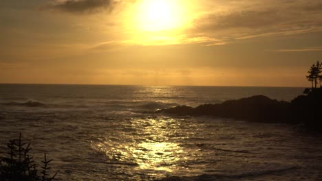 Wunderschöner-Sonnenuntergang-Mit-Blick-Auf-Den-Pazifischen-Ozean