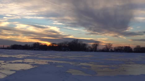 Frozen-Oconto-River-Sun-Rise