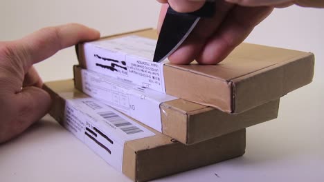 The-Opening-Of-The-Parcel-With-A-Knife