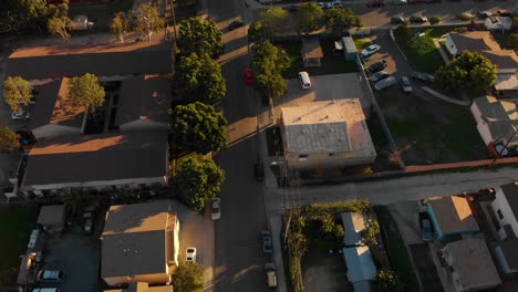 San-Diego-Southcrest-Nachbarschaftsantenne-Bei-Sonnenuntergang