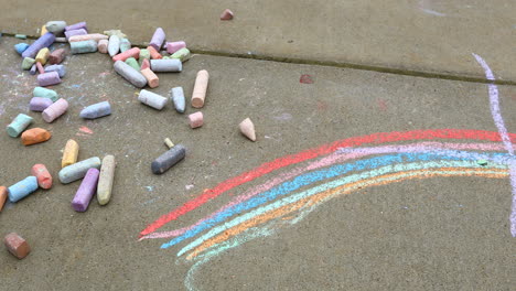 This-is-a-video-of-chalk-and-chalk-drawing-on-sidewalk
