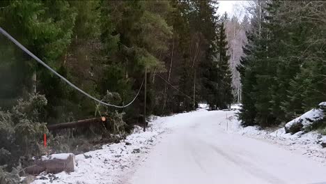 power-lines-still-not-buried-underground,-video-showing-the-troubles-that-a-winter-storm-has-caused-to-electricity-cables