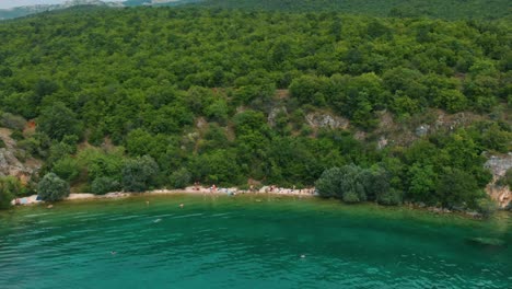 Aerial-shot-of-Macedonia-coast