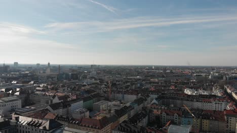 Munich-view-from-Above-with-a-drone-on-February-2019