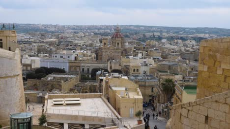 Überblick-über-Die-St.-George&#39;s-Basilica-Charity-Street-Victoria-VCT-Malta,-Ca.-März-2019