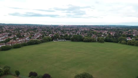 Aerial-View-from-Kenton-Recreation-Ground-in-Harrow,-North-West-London