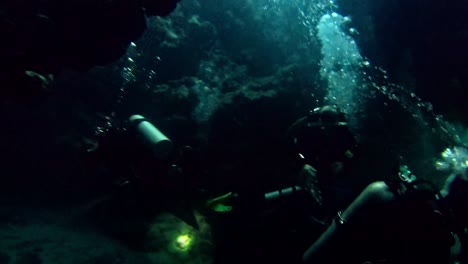 Diving-in-dark-corners-of-the-coral-reef