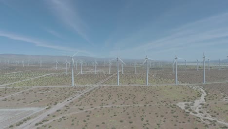 Aerial-view-of-the-San-Gorgonio-Wind-Farm-in-California,-United-States