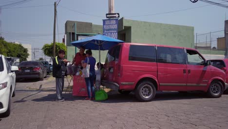 Street-Food-\"tacos-De-Canasta\"-In-A-Corner-In-Donwtown-Queretaro-Mexico