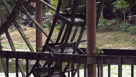 Shot-of-a-Water-Wheel-Turning-in-the-River