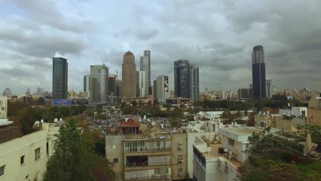 Aerial-skyline-of-Ramat-Gan-and-the-Diamond-Exchange-District