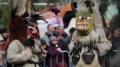 Very-original-scary-and-funny-looking-masks-and-huge-bells-around-the-waist-of-the-participants