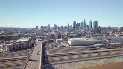 Wide-aerial-panorama-of-downtown-Los-Angeles-from-the-LA-River-and-Warehouse-District