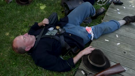 Civil-War-battle-re-enactment-at-the-Ohio-Village-in-the-Ohio-History-Center